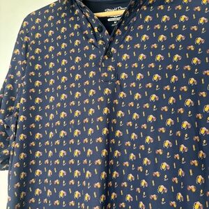 Straight Down Golf Beer Stein Graphic‎ Performance  Polo Noveltry Size Medium